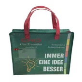Bolsa de compras Rpet Bolsa con cremallera no tejida reciclada reutilizable
